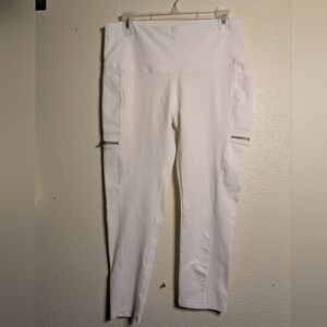 The Sweatshirt Project Women's White High-Waisted Leggings Size Large